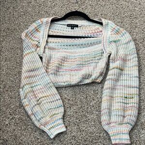 Colorful Knit Crop Top